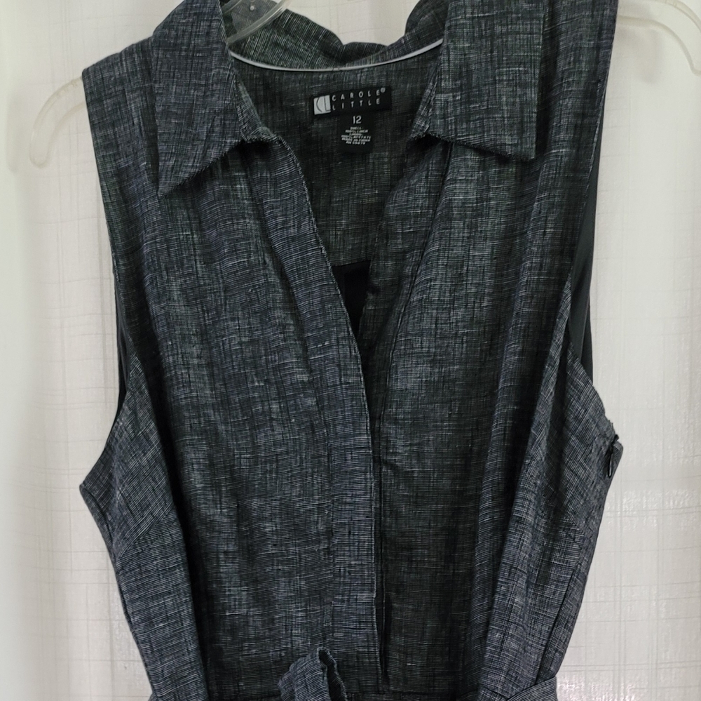 NWOT Carol Little linen dress sz 12